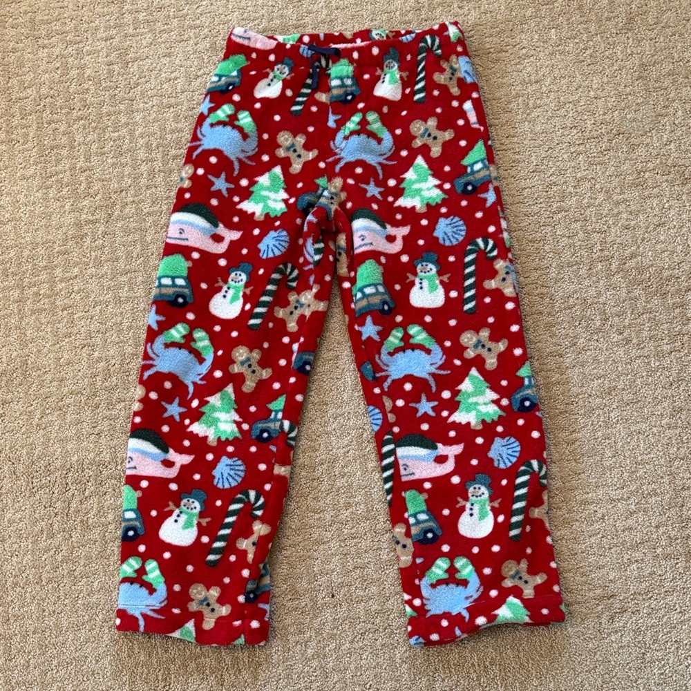 VGUC Vineyard Vines Festive Red Kids Pajama Pants, size M (12-14)